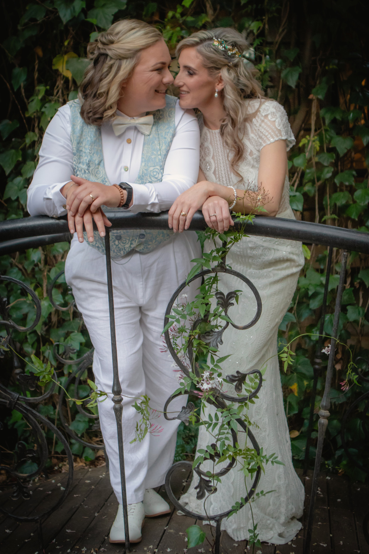 Wedding image showing emotion and connection